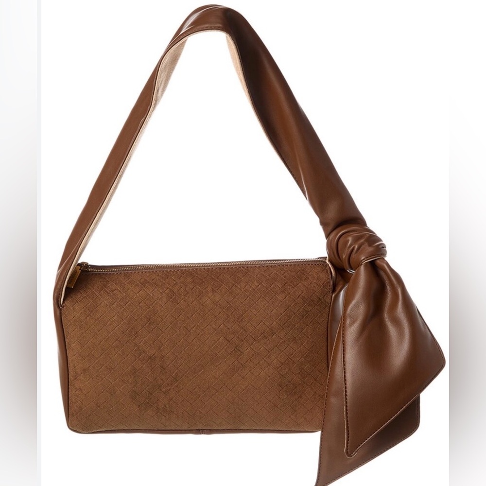 Dolce Vita Knot Shoulder Bag “Maureen” style Brown ultra suede/vegan leather NWT
